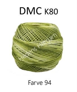 DMC K80 farve 94 Oliven grøn multi